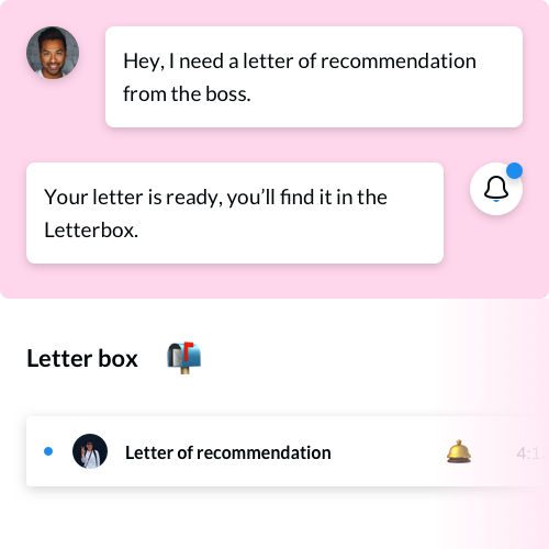 Auto-generate letters on approval