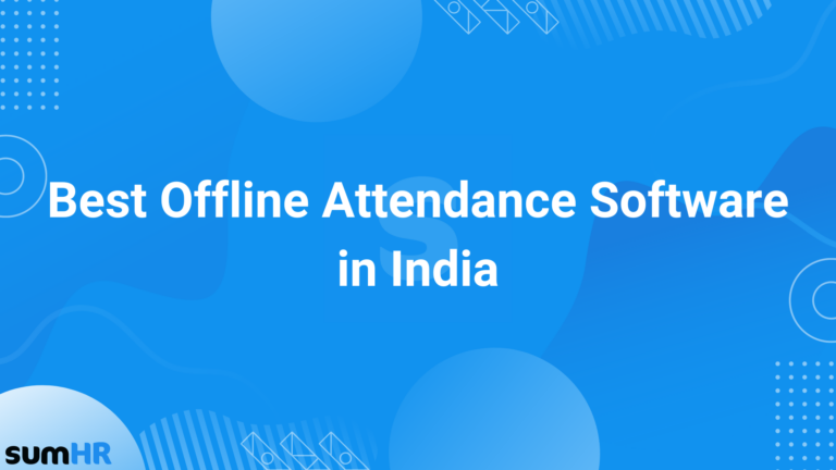 cover image for offline attendance software in india